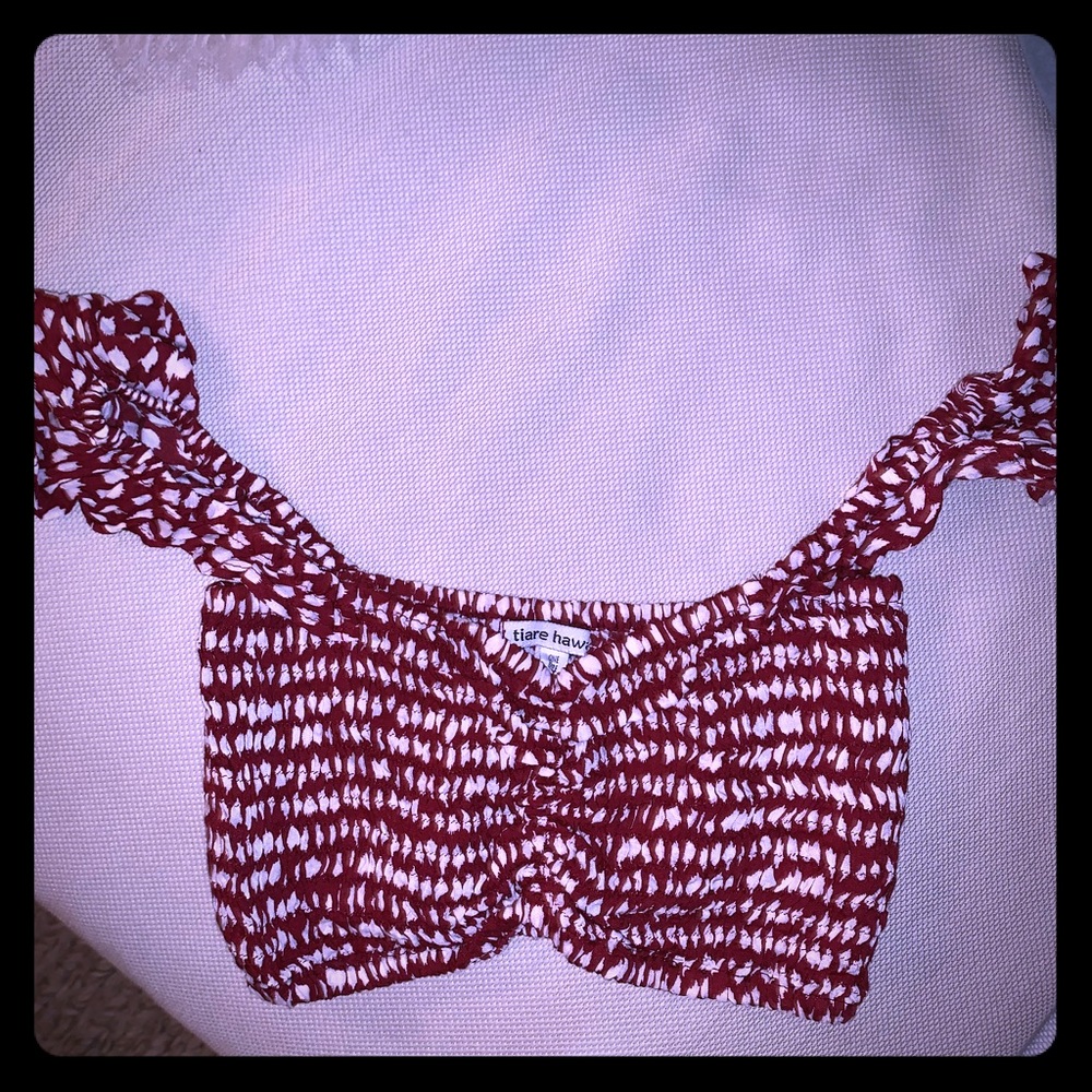 Planet blue crop top